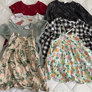 Old Navy Kids Dress Set - Red, Black, Green, Cream